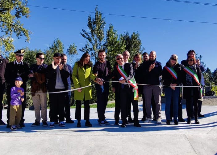 inaugurazione skate park ponte lambro