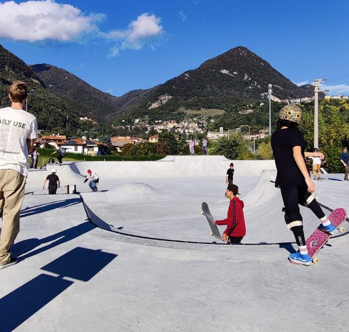 inaugurazione skate park ponte lambro