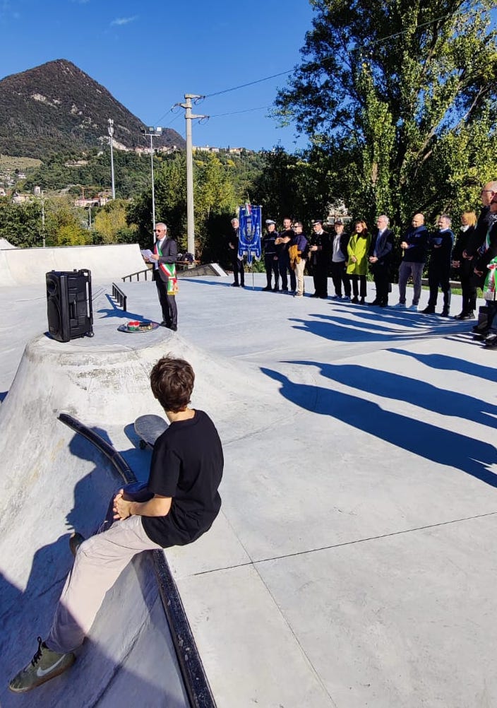 inaugurazione skate park ponte lambro