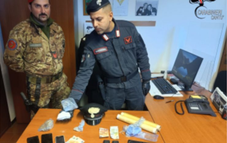 Carabinieri Cantù arresti e denuncia per furto
