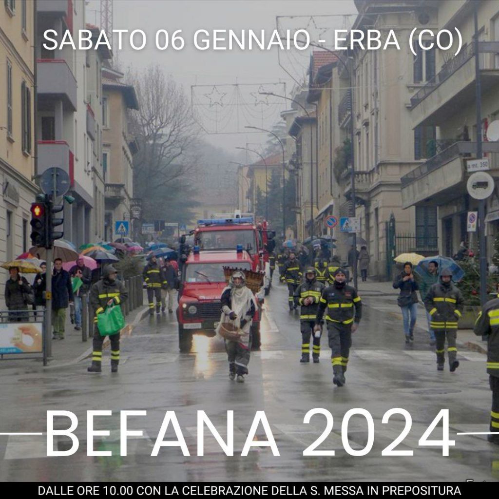 Befana Vigili fuoco Erba