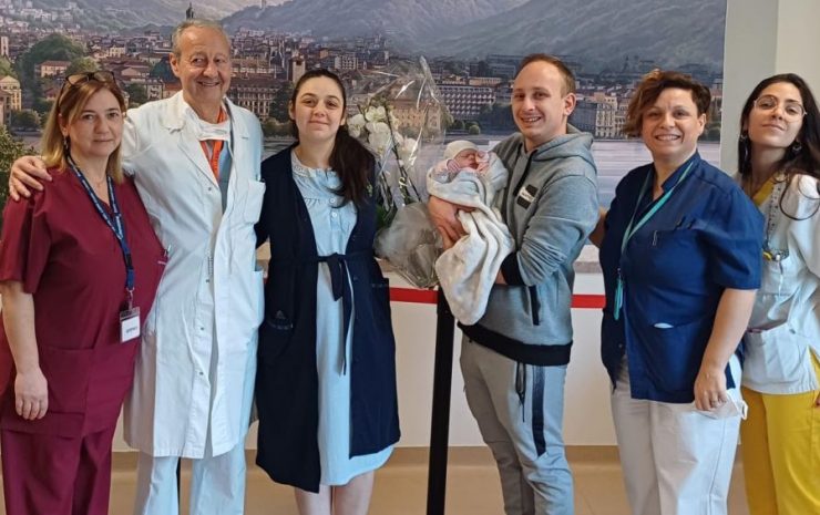Evelyn prima nata del 2024 all'ospedale Sant'Anna di Como