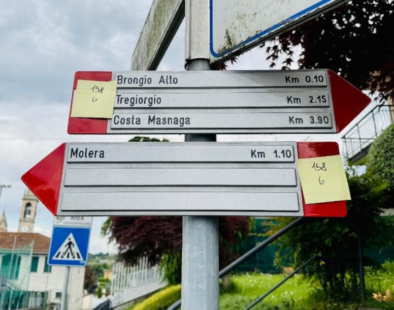 Sentiero della Pieve cartelli segnaletici