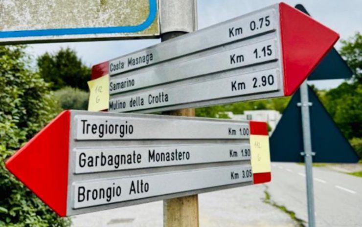Sentiero della Pieve cartelli segnaletici
