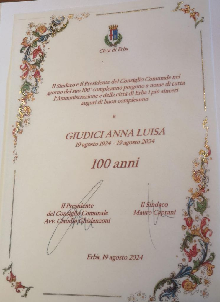 pergamena 100 anni anna maria giudici