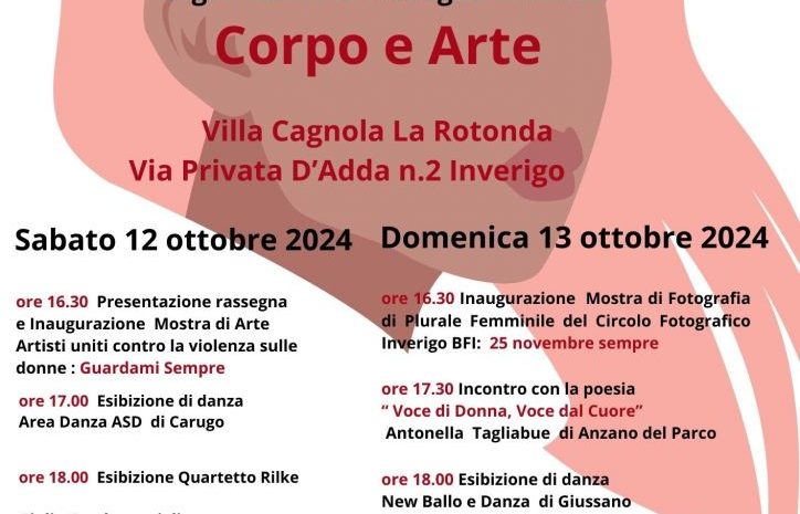 Corpo e Arte, rassegna Inverigo