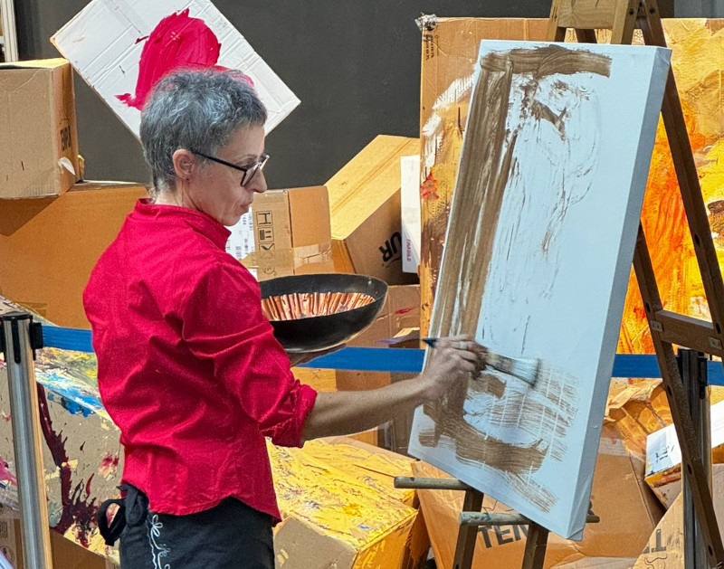 L'artista Tiziana Morstabilini