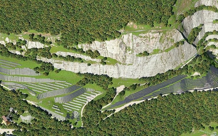 Cesana alpetto rendering parco solare