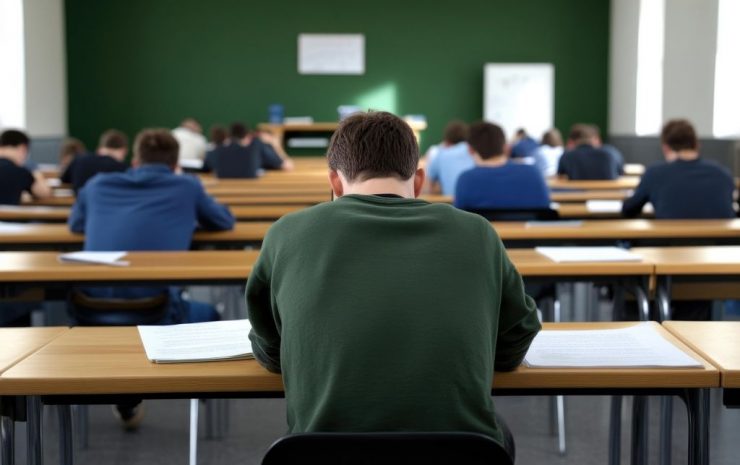 esame scuola aula banchi