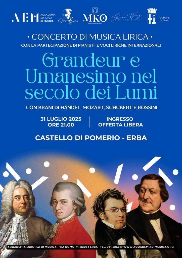 Locandica concerto "Grandeur e Umanesimo nel secolo dei Lumi" Pomerio