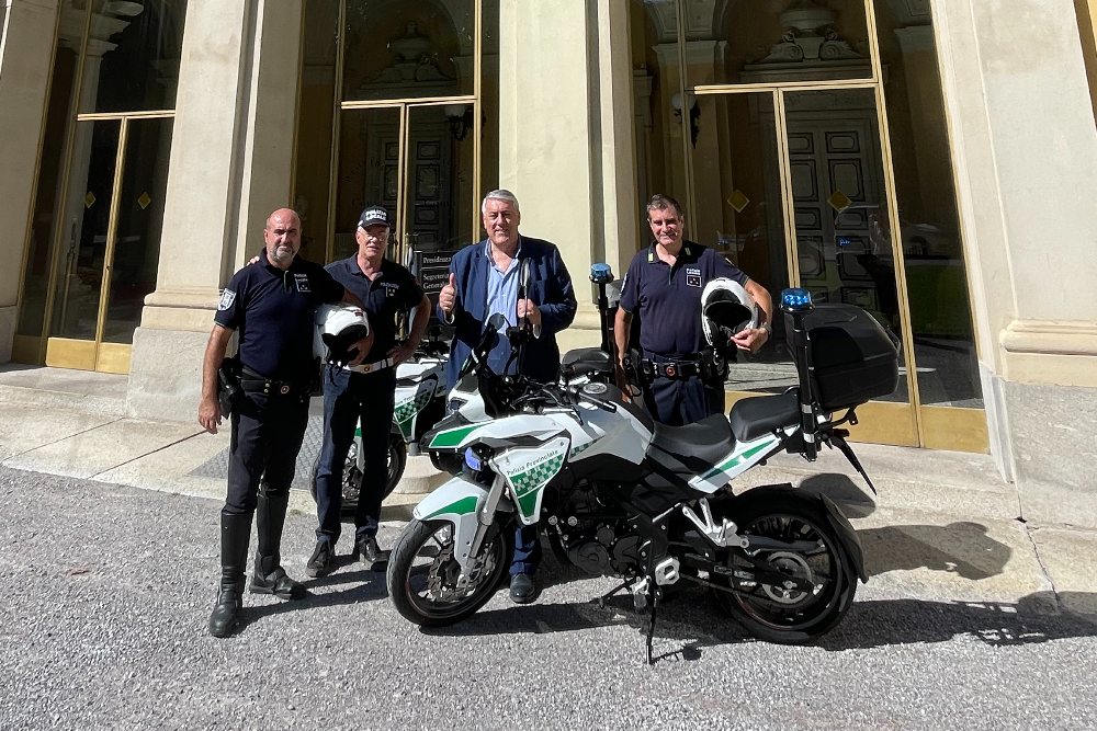  Fiorenzo Bongiasca, nuove moto alla polizia provinciale di Como