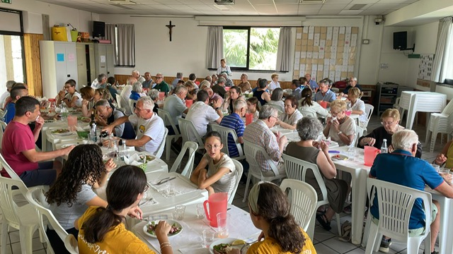 Il pranzo in oratorio