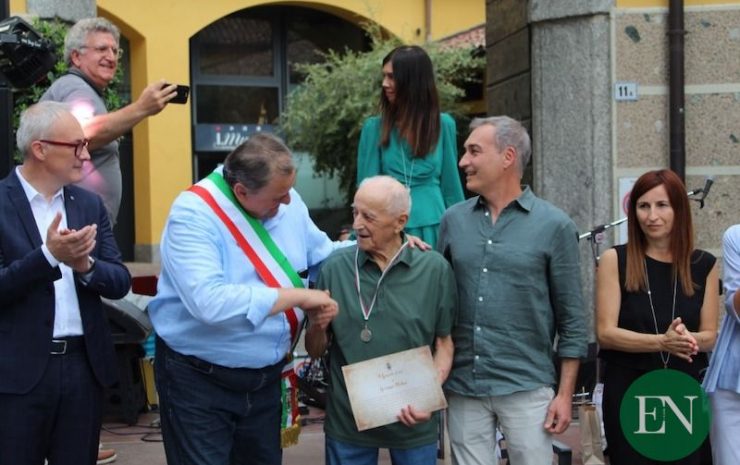 Il sindaco Francesco Vincezi, Giuseppe Molteni e consigliere Andrea Porro