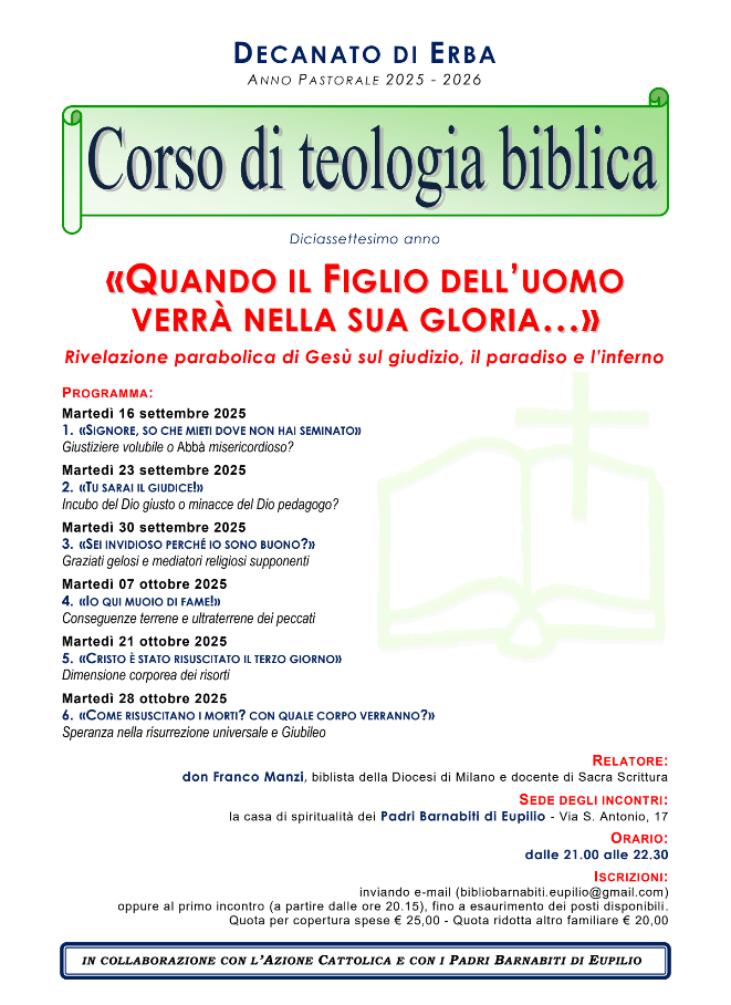 Corso Biblico, Eupilio