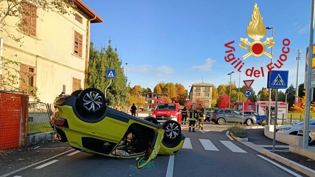 Olgiate Comasco incidente ribaltamento