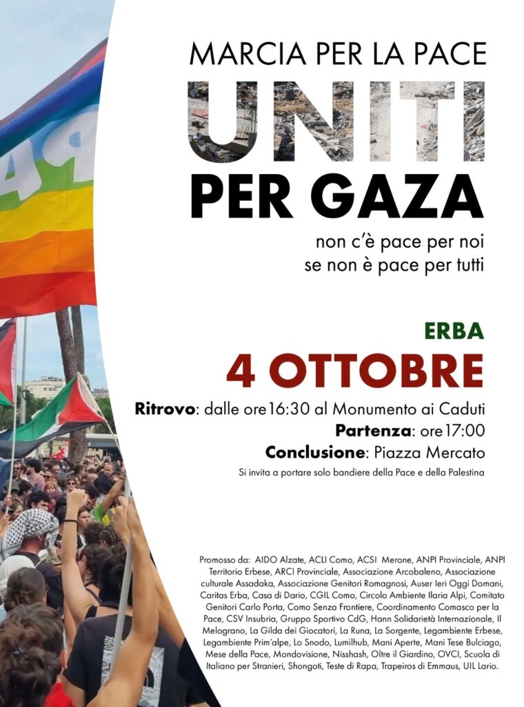 Marcia per la Pace, Erba - Locandina