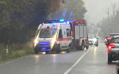 I soccorsi intervenuti sul luogo dell'incidente