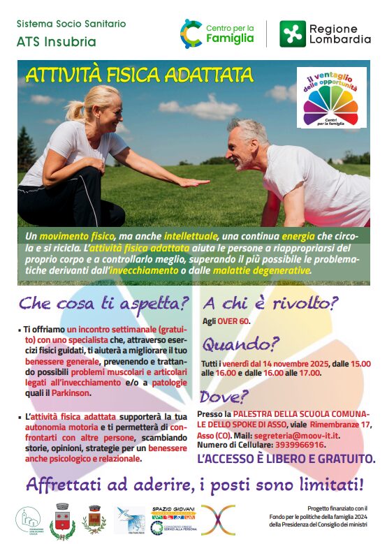 Locandina Ginnastica Over 60 - Asso