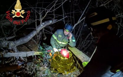 Vigili del fuoco - intervento ragazza dispersa